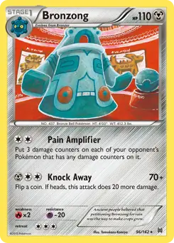 Bronzong Pokemon card from BREAKthrough