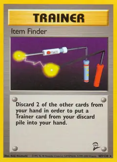Item Finder Pokemon card from Base Set 2