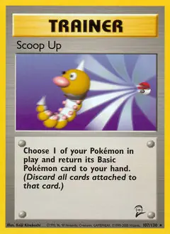 Scoop Up Pokemon card from Base Set 2