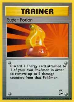 Super Potion Pokemon card from Base Set 2