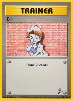 Bill Pokemon card from Base Set 2