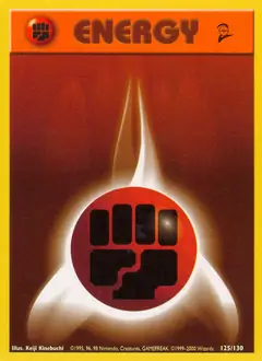 Fighting Energy Pokemon card from Base Set 2