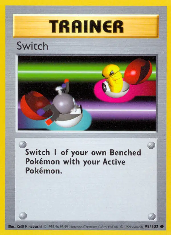 Switch Pokemon card from Base Set Shadowless
