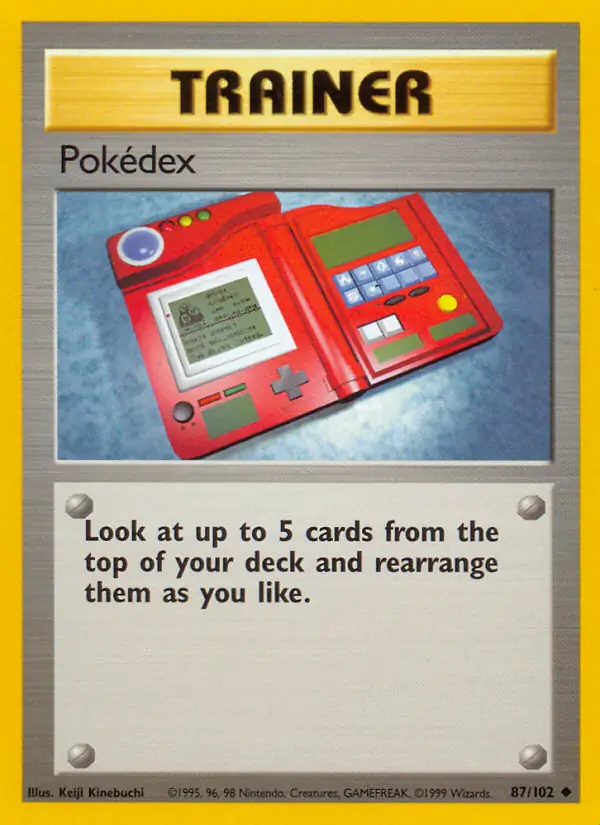 Pokedex Pokemon card from Base Set Unlimited