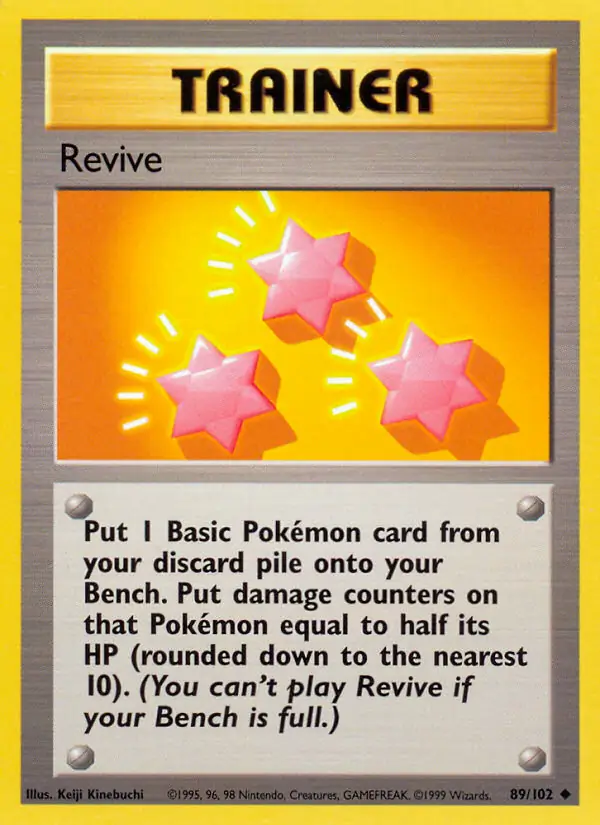 Revive Pokemon card from Base Set Unlimited