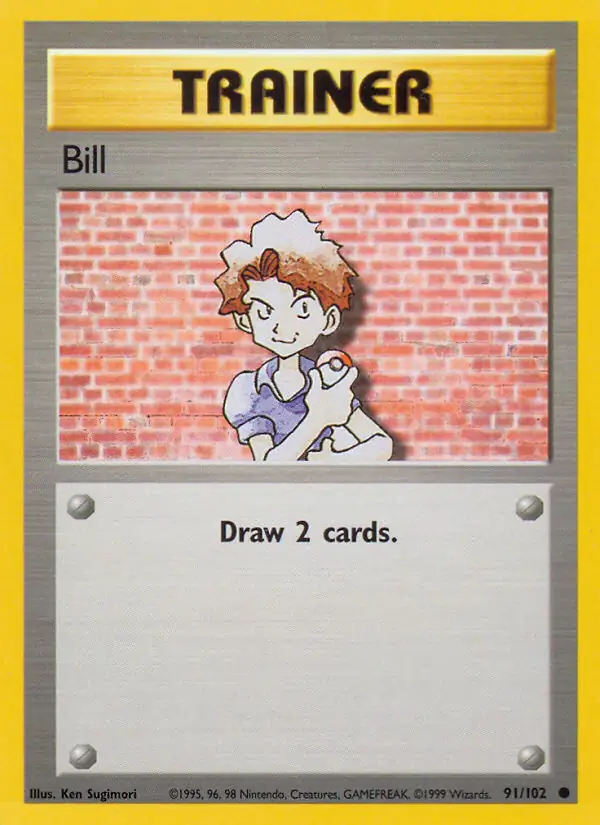 Bill Pokemon card from Base Set Unlimited