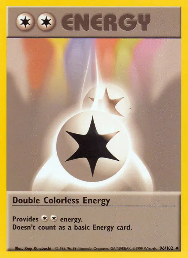 Double Colorless Energy Pokemon card from Base Set Unlimited