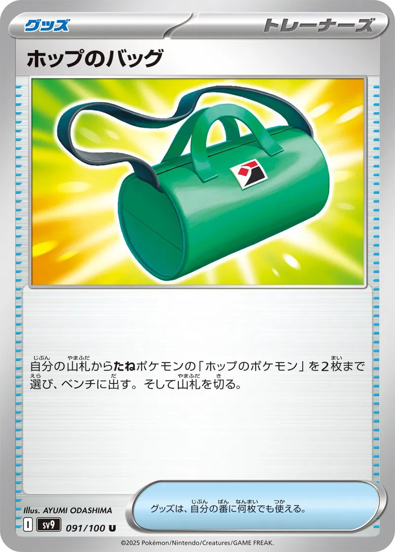 Hop's Bag Pokemon card from Battle Partners