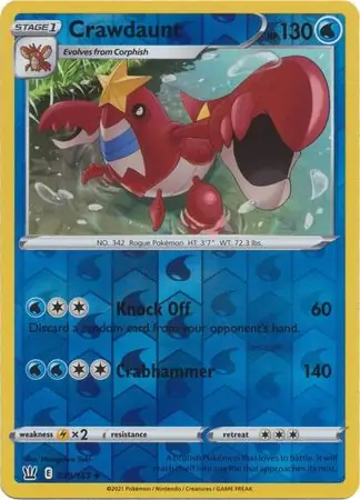 Crawdaunt Reverse Holo