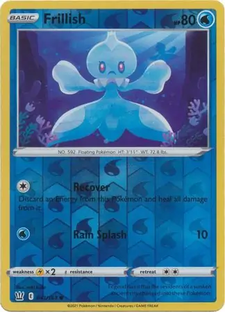 Frillish Reverse Holo