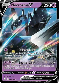 Necrozma V Pokemon card from Battle Styles