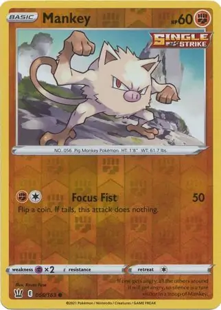 Mankey Reverse Holo