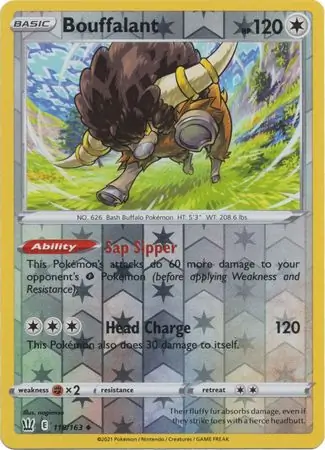 Bouffalant Reverse Holo