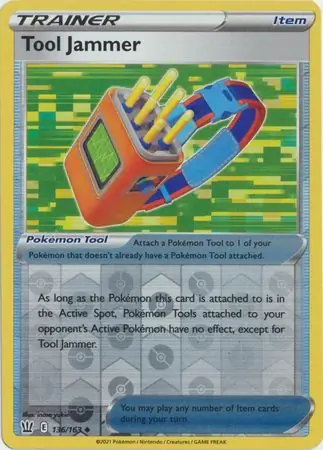 Tool Jammer Reverse Holo Pokemon card from Battle Styles