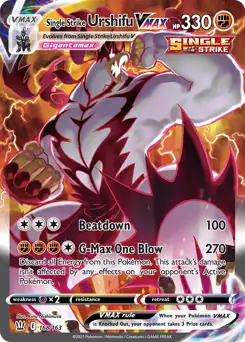 Single Strike Urshifu VMAX Alternate Art Secret