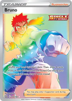 Bruno Secret Pokemon card from Battle Styles