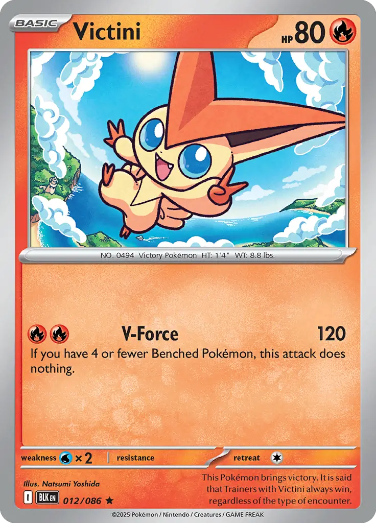 Victini Pokemon card from Black Bolt