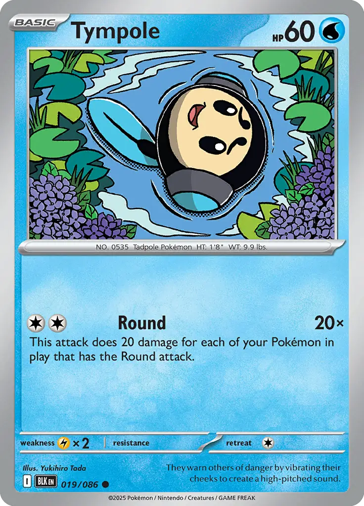 Tympole Pokemon card from Black Bolt