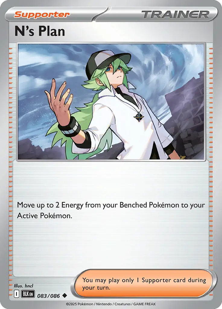 N's Plan Pokemon card from Black Bolt