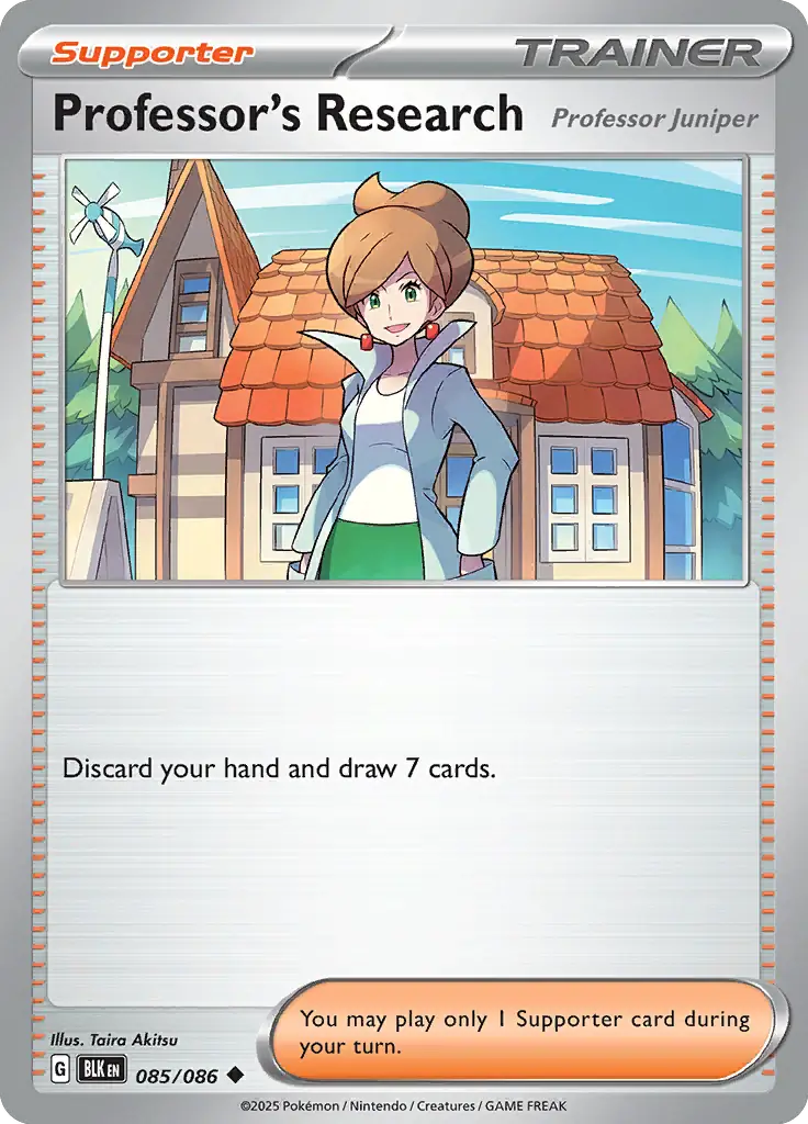 Professor's Research [Professor Juniper] Pokemon card from Black Bolt