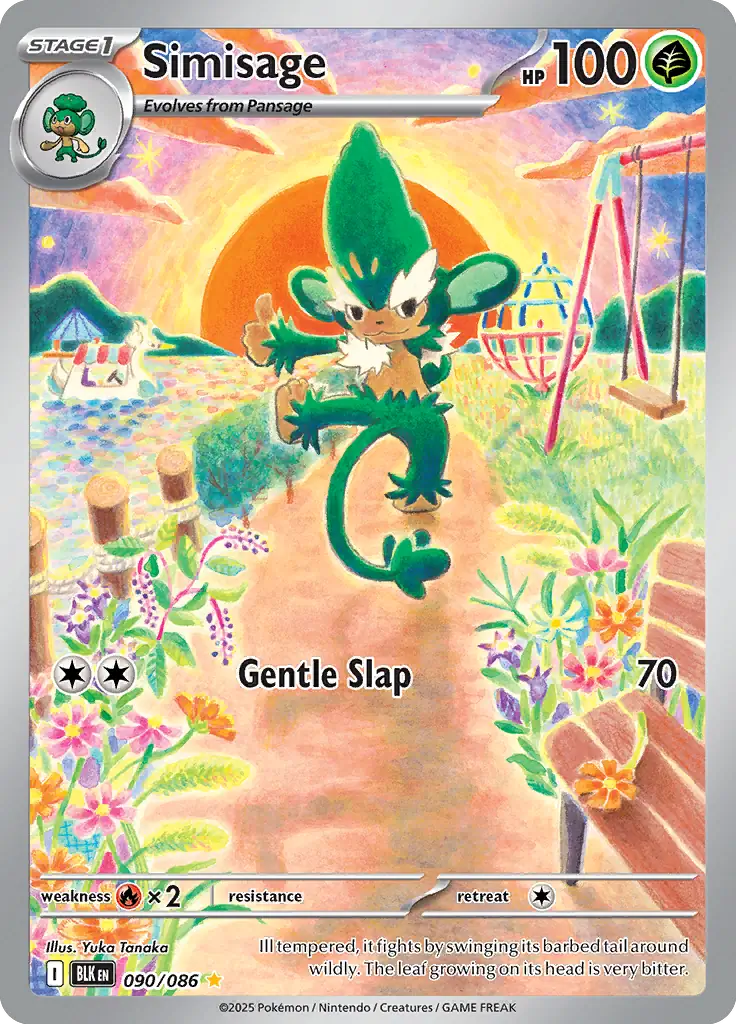 Simisage Pokemon card from Black Bolt