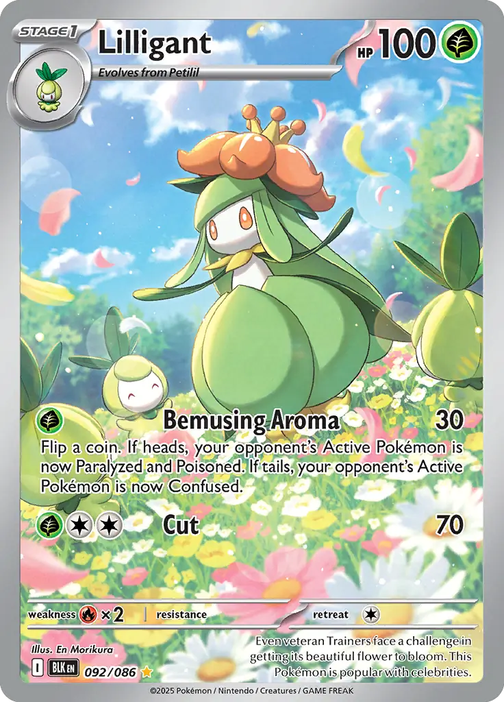 Lilligant Pokemon card from Black Bolt