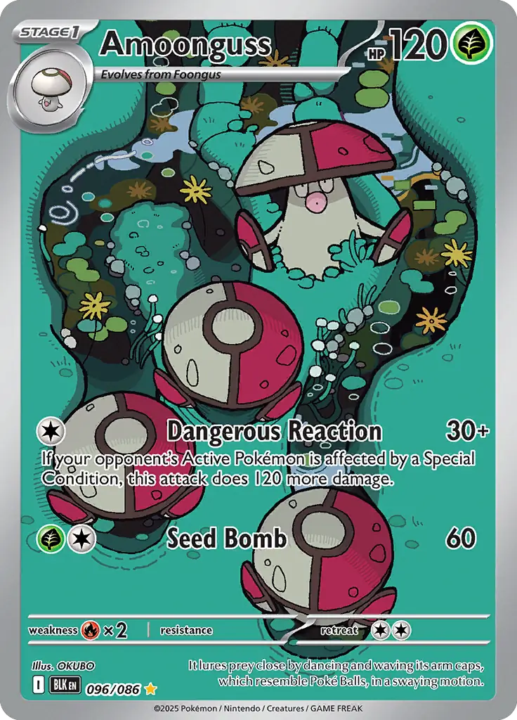 Amoonguss Pokemon card from Black Bolt