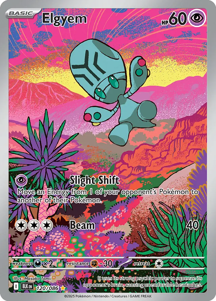 Elgyem Pokemon card from Black Bolt