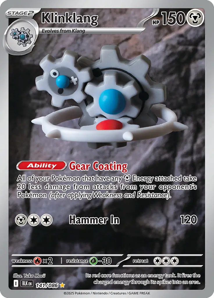 Klinklang Pokemon card from Black Bolt
