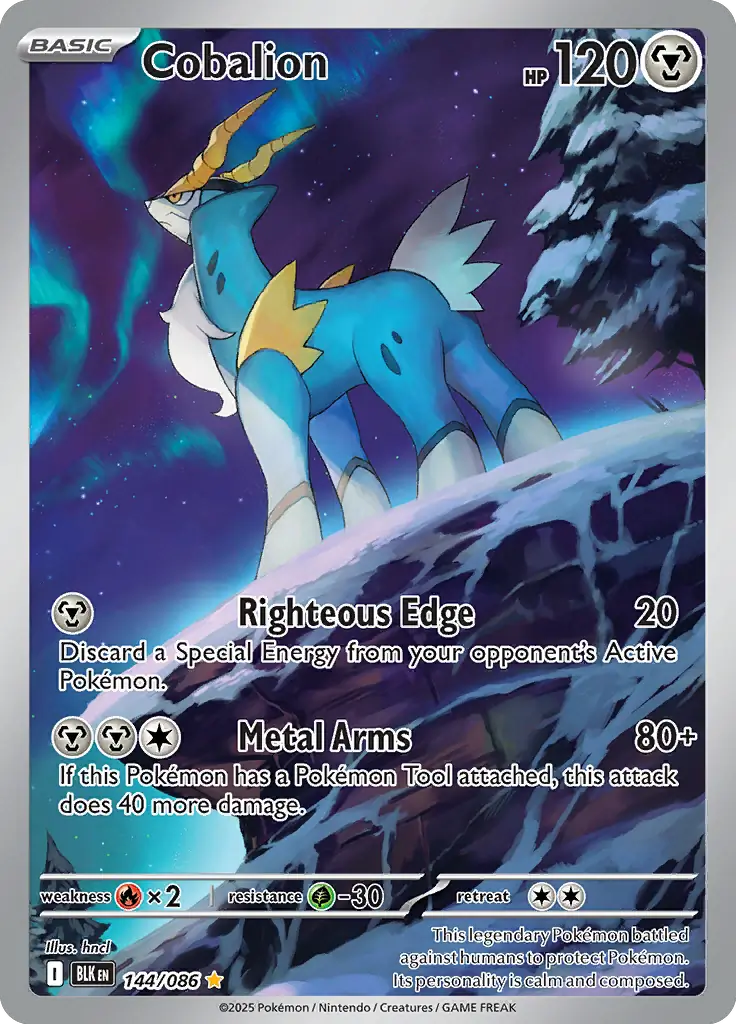 Cobalion Pokemon card from Black Bolt