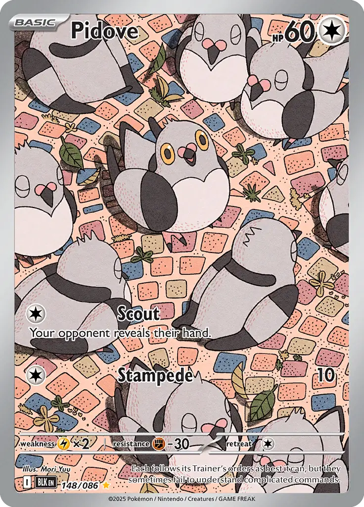 Pidove Pokemon card from Black Bolt