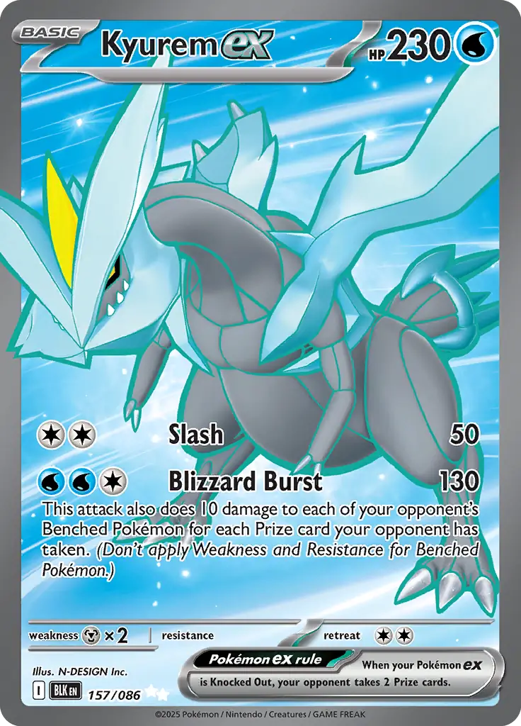 Kyurem Pokemon card from Black Bolt
