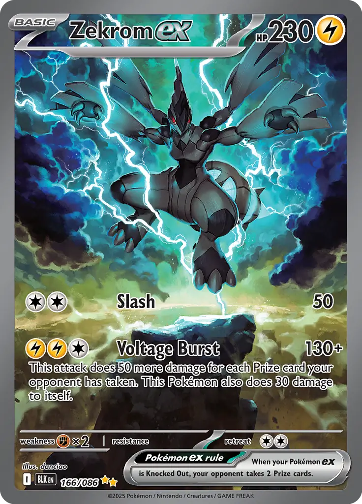 Zekrom Pokemon card from Black Bolt