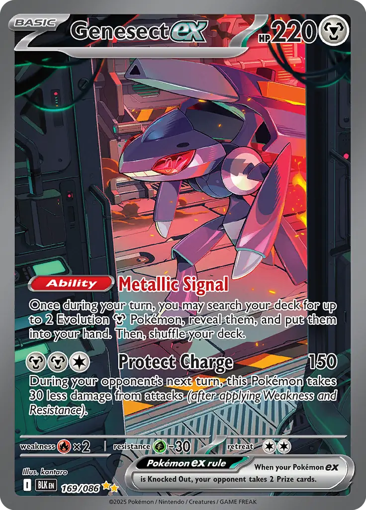 Genesect Pokemon card from Black Bolt