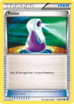 Potion Pokemon card from Black and White