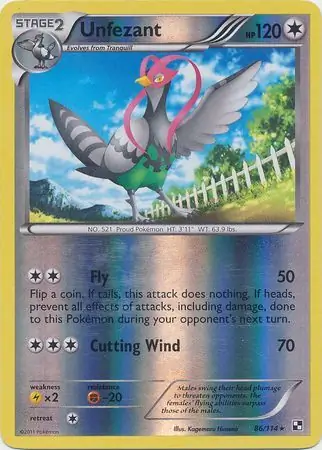 Unfezant Reverse Holo