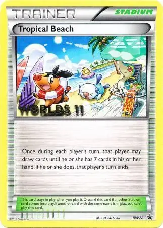 Tropical Beach Pokemon card from Black and White Promos