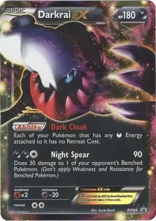 Darkrai EX Pokemon card from Black and White Promos