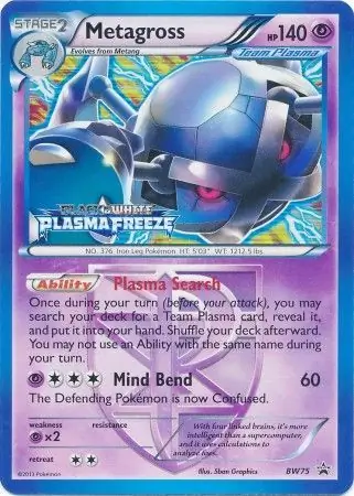 Metagross Staff Prerelease Pokemon card from Black and White Promos