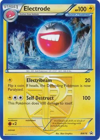 Electrode Pokemon card from Black and White Promos