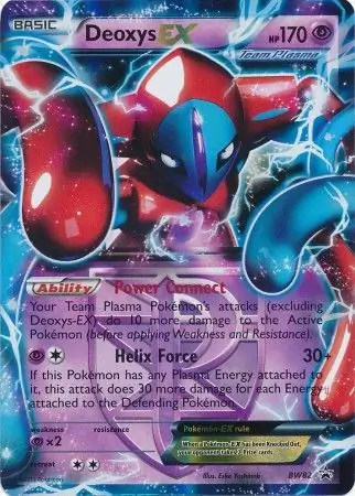 Deoxys EX Pokemon card from Black and White Promos
