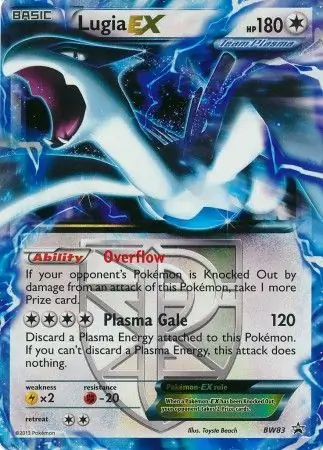 Lugia EX Pokemon card from Black and White Promos