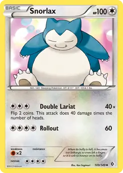 Snorlax Pokemon card from Boundaries Crossed