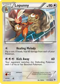 Lopunny Pokemon card from Boundaries Crossed