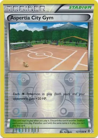 Aspertia City Gym Reverse Holo Pokemon card from Boundaries Crossed