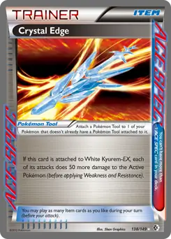 Crystal Edge Pokemon card from Boundaries Crossed