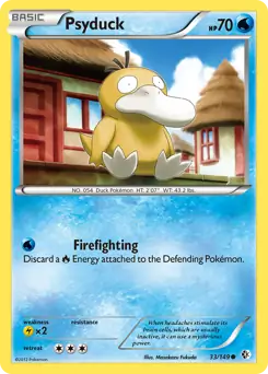Psyduck Pokemon card from Boundaries Crossed