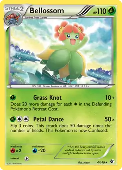 Bellossom Pokemon card from Boundaries Crossed