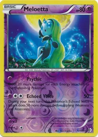 Meloetta Reverse Holo