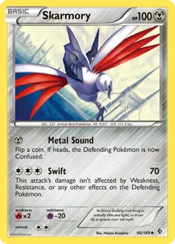 Skarmory Pokemon card from Boundaries Crossed